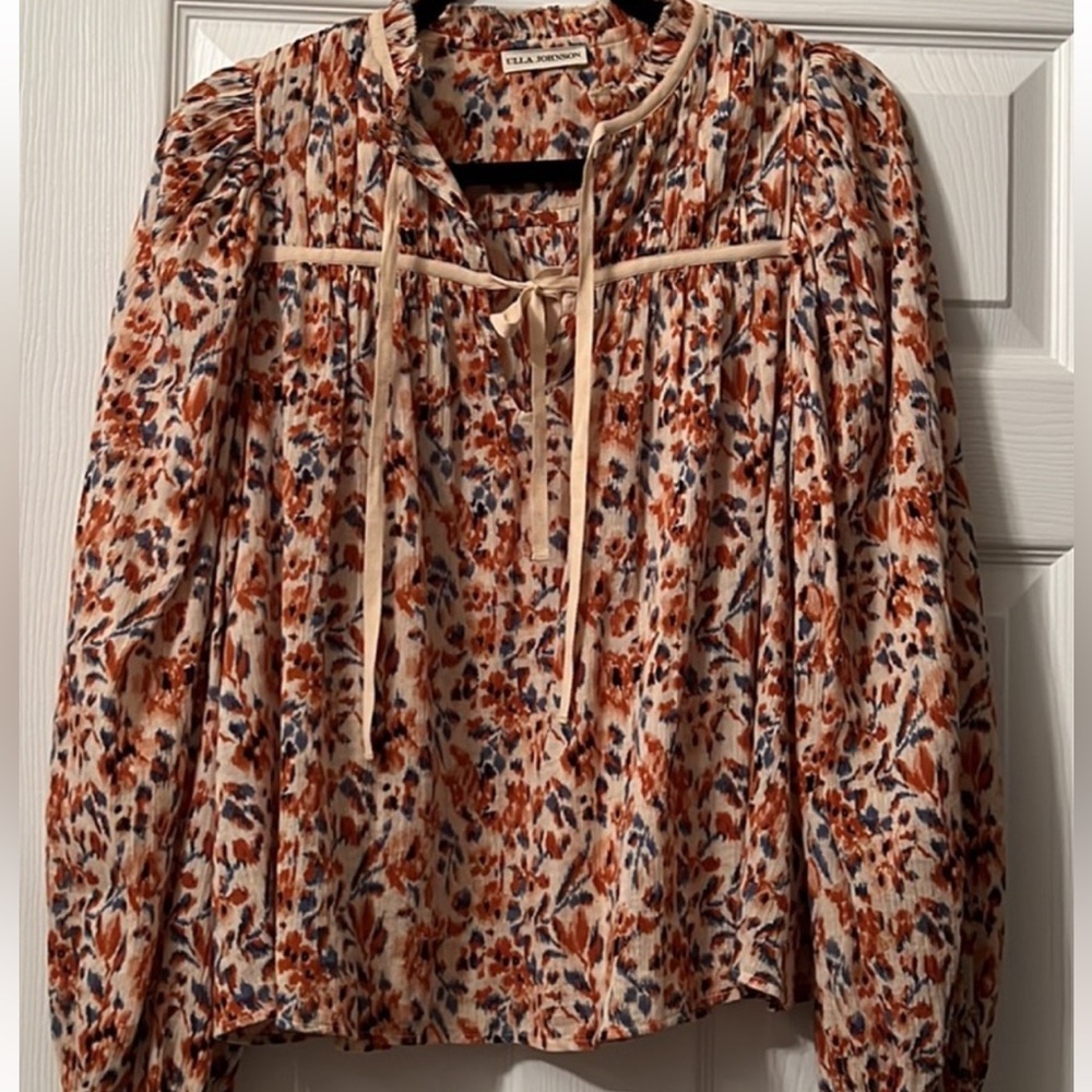 Ulla Johnson Jeanne Blouse in Pearl - Picture 4 of 7